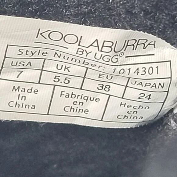 Koolaburra By UGG Women's Black Suede Mid-Calf Boots 1014301 US Size 7 - Picture 12 of 12